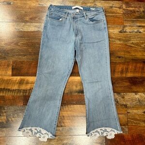 Vintage America Denim with Lace Detail